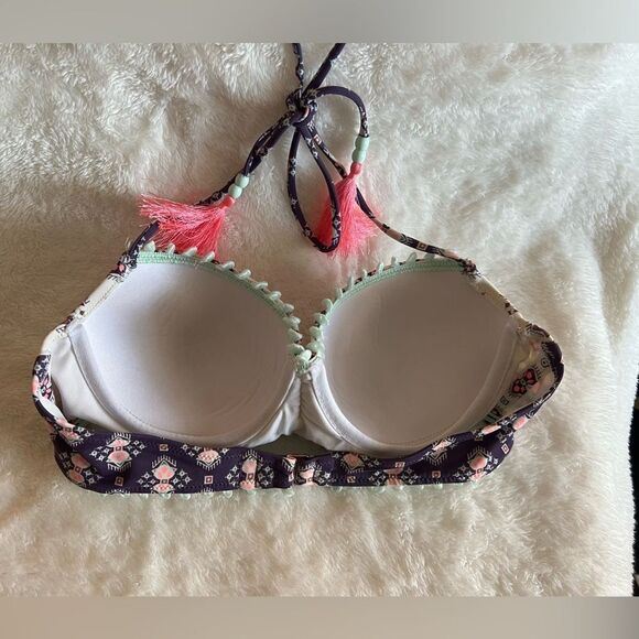 Victoria Secrets Boho Colorful Women's Bikini Top - Picture 3 of 5